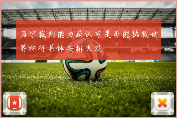 马宁裁判能力获认可是否能执裁世界杯待具体安排决定